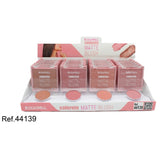 PACK DE 24 FARD À JOUES MATTE 4 COULEURS (0.65 € / UN.) - LETICIA WELL -  idc institute en gros