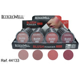 PACK DE 24 FARD À JOUES SATIN 4 COULEURS(0.65€ / UN.) - LETICIA WELL -  idc institute en gros