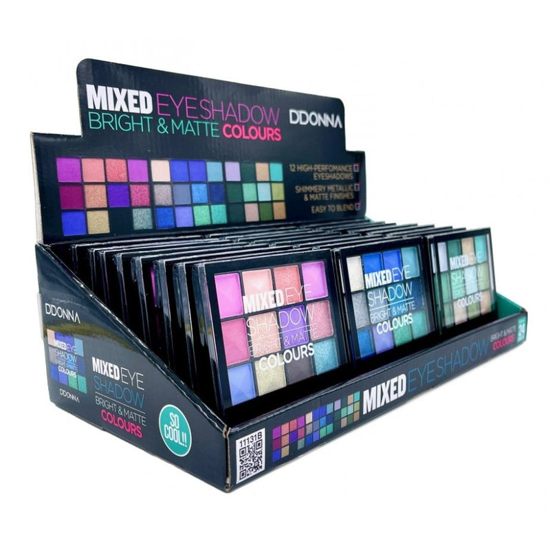 PACK DE 24 FARD À PAUPIÈRES MIXTE (0,99€ / UN.) - D'DONNA -  idc institute en gros