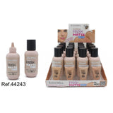 PACK DE 16 FLUIDE DE MAQUILLAGE MAT HAUTE COUVERTURE SPF15. 30ML.(1,15€ / UN.) - LETICIA WELL