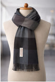 Foulard Gris berry 70% Pashmina 30% soie taille 150 cms - PASHMINA -  idc institute en gros