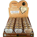 PACK DE 24 ILLUMINATEUR GLOW HEARTS 3 COULEURS (0,82 € / UN.) - D'DONNA