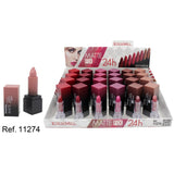 PACK DE 24 LIPSTICK MATTE FIX 24H. (0.75€ / UN.) - LETICIA WELL -  idc institute en gros