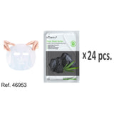 PACK DE 24 MASQUE VISAGE CHARBON DE BAMBOU 25ML. (0.58 € L'/ UN.) - LETICIA WELL -  idc institute en gros