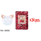 PACK DE 24 MASQUE VISAGE GRENADE 25ML. (0.58 € L'/ UN.) - LETICIA WELL