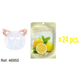 PACK DE 24 MASQUE VISAGE VITAMINE C 25ML. (0.58 € L'/ UN.) - LETICIA WELL