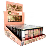 LOT DE 12 PALETTE DE FARDS À PAUPIÈRES NUDE EXPLOSION (2.19 € L'/UN.) - D'DONNA -  idc institute en gros