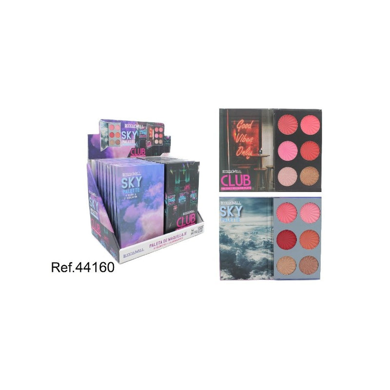PACK DE 16 SET PALETTE DE MAQUILLAGE (2,25 € / UN.) - LETICIA WELL -  idc institute en gros