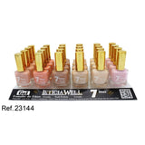 PACK DE 24 VERNIS À ONGLES EFFET GEL 6 COULEURS (€ 0.59 / UN.) - LETICIA WELL
