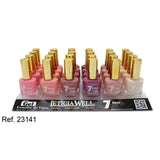 PACK DE 24 VERNIS À ONGLES EFFET GEL 6 COULEURS (0.59 € / UN.) - LETICIA WELL