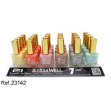 PACK DE 24 VERNIS À ONGLES EFFET GEL 6 COULEURS (€ 0.59 / UN.) - LETICIA WELL