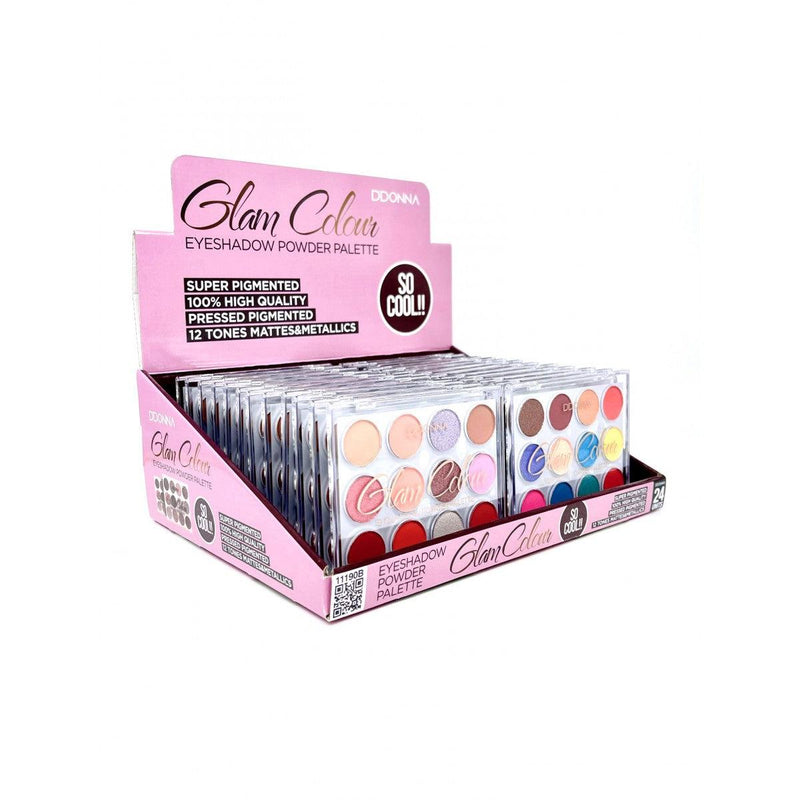 PALETTE Fard a paupière Glam Colour B - D'DONNA - idc institute en gros