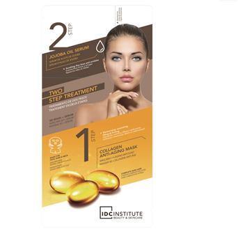 LOT DE 12 COLLAGEN 
 ANTI-AGING 3D MASQUE
 35 GR MASQUE + 5 GR SERUM - IDC INSTITUTE -  idc institute en gros