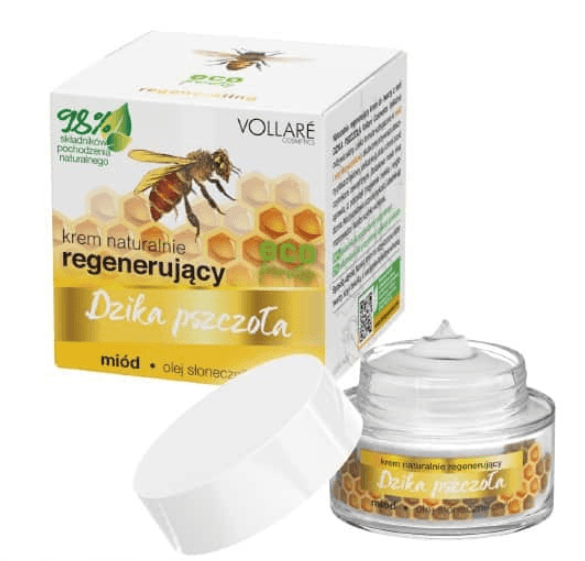 Crème régénerante pour visage bee avec huile d' abeille 97% naturelle 50ML - Vollare